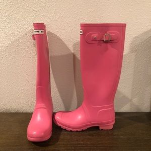 Hunter Original Tall Rain Boots - Matte Pink